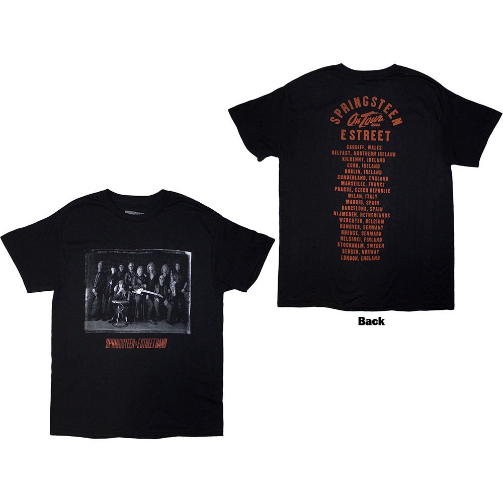 Bruce Springsteen - Tour '24 E-Street Photo T-shirt Homme - Noir